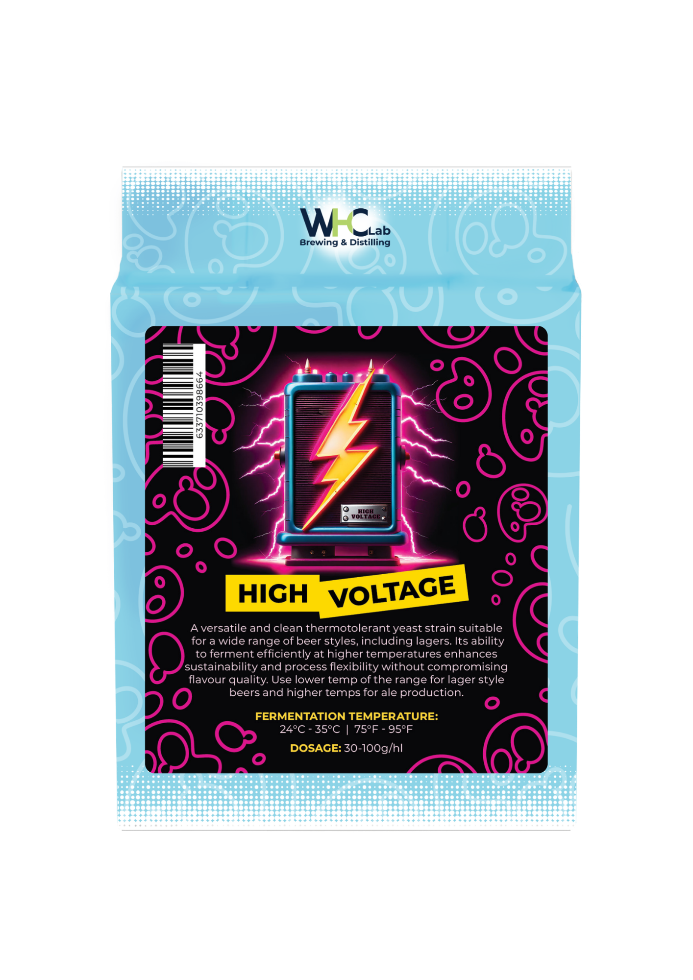 High Voltage Electrifyingly Clean Thermotolerant Yeast